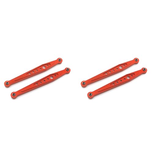 Hfourhnik 4X Metall Hintere Ober Lenker Stange Zug Stange für 12428 12428- C 12423 12429 FY03 1/12 RC Auto Upgrades Teile, Rot von Hfourhnik