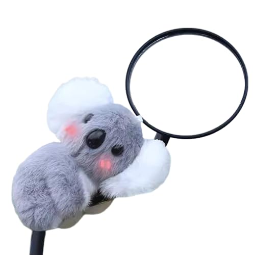 HgbfMij Rückspiegel Koala-Ornamente, ausgestopfter Koalabär - Kuscheltier-Anhänger aus weicher Baumwolle in Koala-Form,Dekoratives Koala-Spielzeug mit Kabelbinder, multifunktionale von HgbfMij