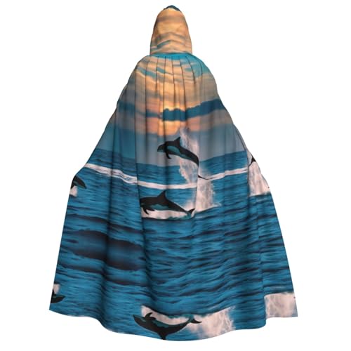 Lustiger Umhang mit Kapuze und Delfin, uni, für Halloween, Cosplay, Ritter, Goths, seltsame Kleidung Lustiger Umhang mit Kapuze und Delfin, uni, für Halloween, Cosplay, Ritter, Goths, seltsame Kleidung von Hgvcse