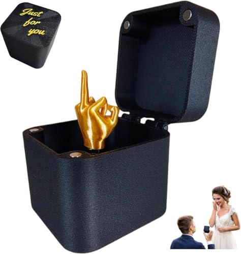 Mittelfinger-Überraschungs-Geschenk-Box, Mittelfinger-Überraschungs-Geschenkbox,Mittelfinger-Handstatue, lustiges Mittelfinger-Geschenk für Büro.Parodie-Handstreich-Pop-Up-Geschenk mit Box (1PCS) von HiGropcore