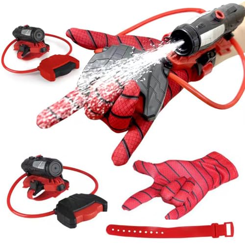 Spider Wasserpistole Sommer Wasserpistole Spielzeug für Kinder Spider Web Shooter wasserpistole Kinder Cosplay Handschuh Wasserpistole Spielzeug für Sport,Pools,Strände (Kindermodell) von HiGropcore