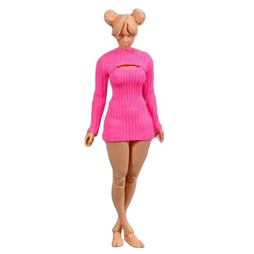 HiPlay 1/12 Rough Stripe Dress Split Sweater Rose Red Kleidung Zubehör für 6" Figur HiPlay 1/12 Rough Stripe Dress Split Sweater Rose Red Kleidung Zubehör für 6" Figur von HiPlay