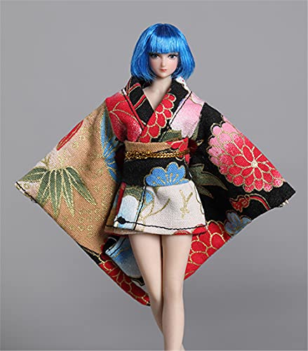 HiPlay 1/12 Scale Figure Doll Clothes, Japanese Kimono Dress, Outfit Costume for 6 inch Female Action Figure Phicen/TBLeague CM095(D) von HiPlay