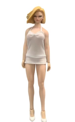 HiPlay 1/12 Scale Figure Doll Clothes: Halter Dress for 6-inch Collectible Action Figure CJG-1204BS (White) von HiPlay