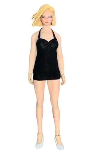 HiPlay 1/12 Scale Figure Doll Clothes: Halter Dress for 6-inch Collectible Action Figure CJG-1204HS (Black) von HiPlay