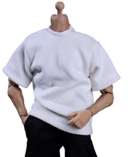 HiPlay 1/12 Scale Figure Doll Clothes: White T-Shirt for 6-inch Collectible Action Figure (AT202200A) von HiPlay