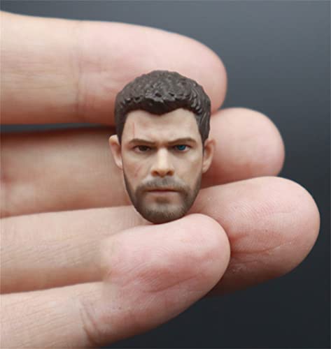 HiPlay 1/12 Scale Male Figure Head Sculpt, Handsome Men Tough Guy, Doll Head for 6" Action Figure Phicen, TBLeague HS205(A) von HiPlay