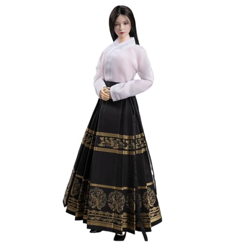 HiPlay 1/6 Ma Mian Skirt New Chinese Style Outfit TCT-041A Black Color for Action Figure Age 15+ von HiPlay