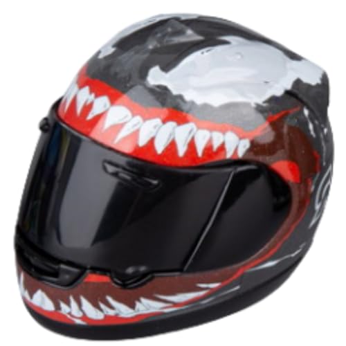 HiPlay 1/6 Scale Action Figure Accessory: Black Motorcycle Helmets Model for 12-inch Miniature Collectible Figure ZY3014B von HiPlay