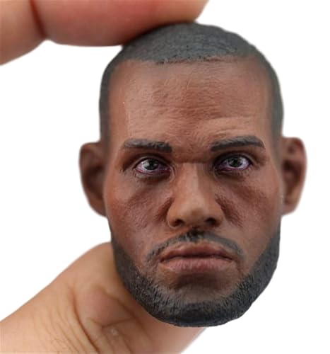 HiPlay 1/6 Scale African American Male Figure Head Sculpt Series, Handsome Men Tough Guy, Doll Head for 12" Action Figure Phicen, TBLeague, HT HS003(B) von HiPlay