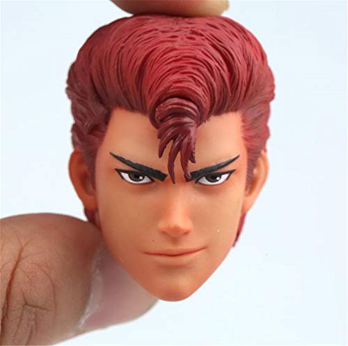 HiPlay 1/6 Scale Asian Male Figure Head Sculpt, Anime Style Handsome Sportmen, Doll Head for 12 inch Action Figure HS013 (A) von HiPlay