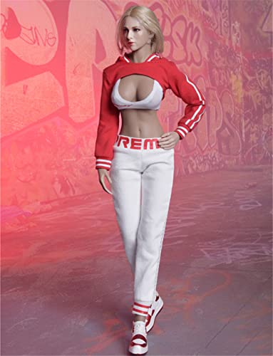 HiPlay 1/6 Scale Female Figure Doll Clothes, Top+Pants+Coat Suit Uniform Costume for 12 inch Female Action Figure Phicen/TBLeague CM197 B von HiPlay