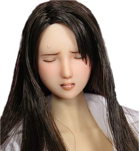 HiPlay 1/6 Scale Female Figure Head Sculpt, 100% Handmade & Customized Makeup, Anime Style, Beauty Charming Girl Doll Head for 12" Action Figure TBLeague/Obitsu/JIAOU CDH72 (Natural Skin) von HiPlay