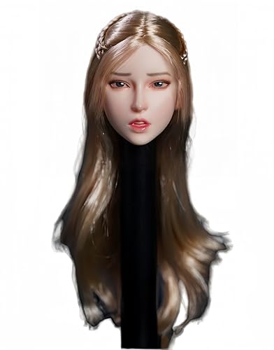 HiPlay 1/6 Scale Female Figure Head Sculpt, Worried Face Charming Girl Doll Head for 12 Inch Action Figure TBLeague JIAOUDOLL HS117(B) von HiPlay