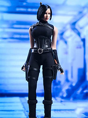 HiPlay 1/6 Scale Figure Doll Clothes, Bodysuit Full Set, Outfit Costume for 12 inch Female Action Figure Phicen/TBLeague CM096(Black) von HiPlay