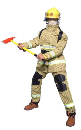 HiPlay 1/6 Scale Figure Doll Clothes: Fire Hero Suit Set for 12-inch Collectible Action Figure JHFA (Yellow) von HiPlay