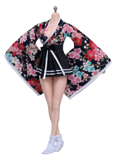 HiPlay 1/6 Scale Figure Doll Clothes: Kimono Suit Short Style for 12-inch Collectible Action Figure (cd058H-Short) von HiPlay