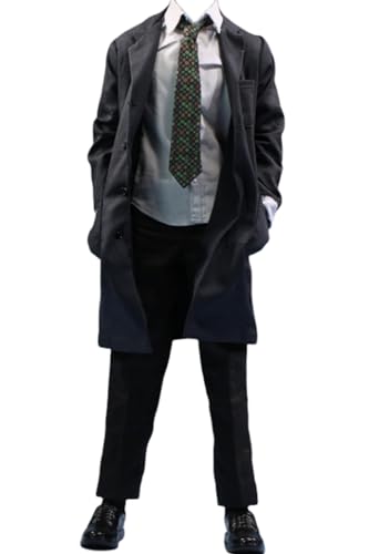 HiPlay 1/6 Scale Figure Doll Clothes: Long Suit Suit for 12-inch Collectible Male Action Figure JO23M-05A (Dark Blue Long Suit Suit) von HiPlay