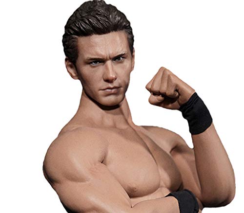 HiPlay 1/6 Scale Male Figure Head Sculpt, Handsome Men Tough Guy, Doll Head for 12" Action Figure Phicen, TBLeague HS005(A) von HiPlay