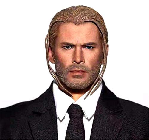 HiPlay 1/6 Scale Male Figure Head Sculpt, Handsome Men Tough Guy, Doll Head for 12 inch Action Figure HS019 (B) von HiPlay