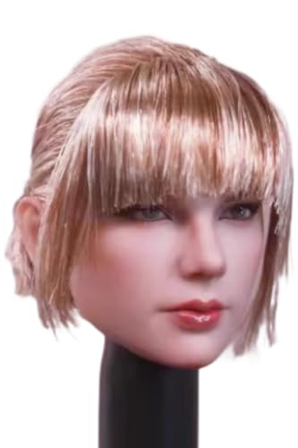 HiPlay 1:6 Scale Female Head Sculpt, Beauty Singer European Girl Head Sculpture for 12-inch Action Figures H007D von HiPlay