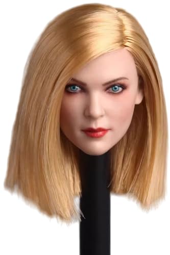 HiPlay 1:6 Scale Female Head Sculpt, Euro-American Girl Head Sculpture for 12-inch Action Figures GC006D von HiPlay