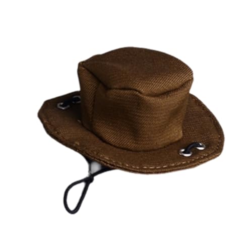 HiPlay ATStory, Round Hat Brown Color, 1/12 Scale Model Accessory for 6-inches Collectible Figure YMZZS von HiPlay