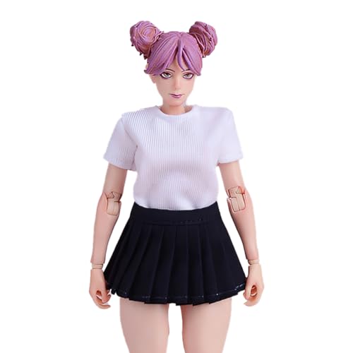 HiPlay ATStory 1/12 Scale Figure Doll Clothes: Dark Blue Plaid Pleated Skirt for 6-inch Collectible Action Figure BZQSLS von HiPlay