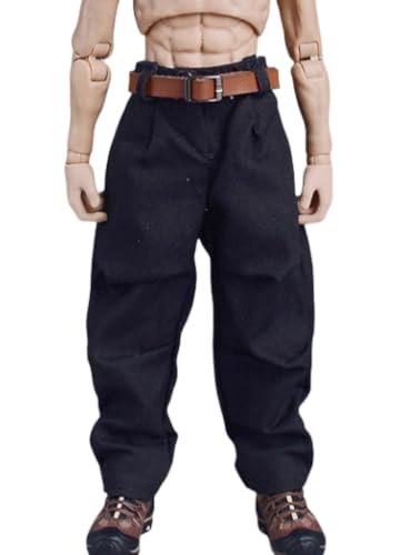 HiPlay ATStory 1/12 Scale Figure Doll Clothes：Workers Haron Black Pants&Brown Belt, for 6-inch Collectible Action Figure HLHSK von HiPlay