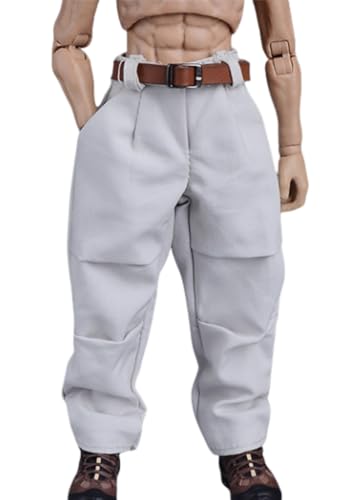 HiPlay ATStory 1/12 Scale Figure Doll Clothes：Workers Haron Gray Pants&Brown Belt, for 6-inch Collectible Action Figure HLHBSK von HiPlay