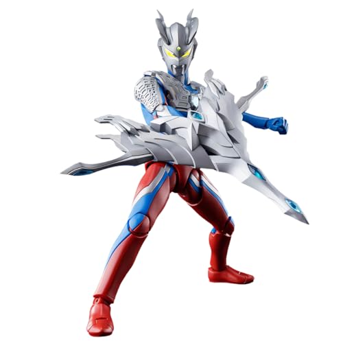 HiPlay Blokko Plastic Model Kits: Ultraman Zero, Mecha Musume, Superhero Style Height 20cm Miniature Collectible Action Figures SLATM von HiPlay