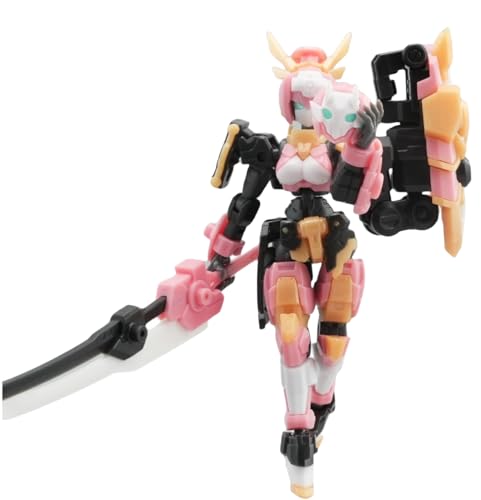 HiPlay FIFTYSEVEN Plastic Model Kits: Armoreo Puppet - Sakura Edge, Anime Style, Mecha Musume, 1:24 Scale Collectible Action Figures (Sakura Edge) von HiPlay