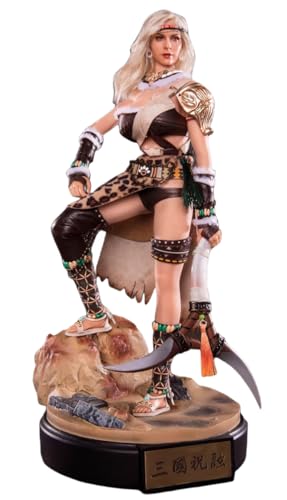 HiPlay FLAGSET Collectible Figure Full Set: Three Kingdoms, Queen of The Southern Barbarians: Mrs. Zhurong, Anime Style, Seamless Design, 1:6 Scale Miniature Action Figurine von HiPlay