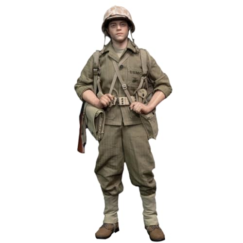 HiPlay Facepool Figure, WWII US Marine Corps Mortar Crewman: Merrill, Special Edition, 1/6 Scale Collectible Action Figure Full Set FP017B von HiPlay