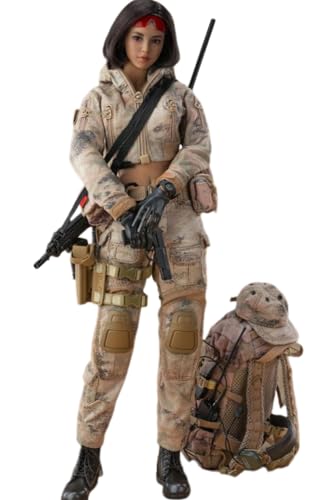 HiPlay Flaget Collectible Figure Full Set: Sharp Shooter, Yunque, Militarily Style, Movable Eye Design, 1:6 Scale Female Miniature Action Figurine von HiPlay