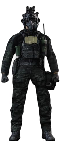 HiPlay HASUKI Male Collectible Figure: Black Ops, Military Style, 1:12 Scale Miniature Figurine von HiPlay