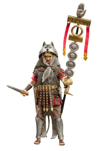 HiPlay HHMODEL Collectible Figure Full Set: Imperial Legion,Rome Flag Bearer, 1:12 Scale Miniature Action Figurine HH18071 von HiPlay