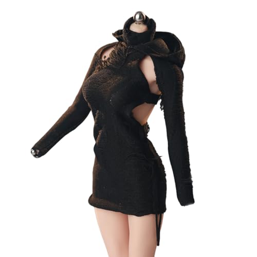 HiPlay JIAOUDOLL Ruched Post-Apocalyptic Style Long Dress Distressed Version - Schwarzes Puppenkleid Zubehör für 1/6 Skala 12-Zoll Figur HiPlay JIAOUDOLL Ruched Post-Apocalyptic Style Long Dress Distressed Version - Schwarzes Puppenkleid Zubehör für 1/6 Skala 12-Zoll Figur von HiPlay