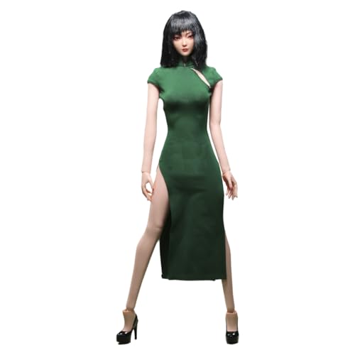 HiPlay JLAOU DOLL 1/6 Scale Figure Doll Clothes: Green Cheongsam Dress for 12-inch Collectible Action Figure JO24X-02D von HiPlay