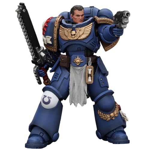 HiPlay JOYTOY Warhammer 40K Space Marines 2 - Uitramarines Lieutenant Titus JT00058, Game Special Limited Edition, 1/18 Scale Collectible Action Figure von HiPlay