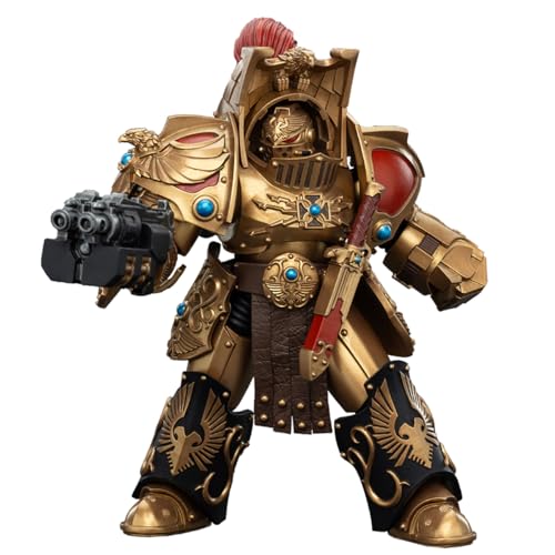 HiPlay JOYTOY Warhammer The Horus Heresy 1/18 Legio Custodes Aquilon Terminator Squad Aquilon mit Lastrum Storm Bolter Actionfiguren (Vorbestellungsanzahlung) von HiPlay