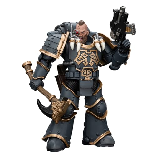 HiPlay JOYTOY Warhammer The Horus Heresy Collectible Figure: Space Wolf Grey Slayer Pack Grey Slayer 2, 1:18 Scale Action Figure JT7516 von HiPlay