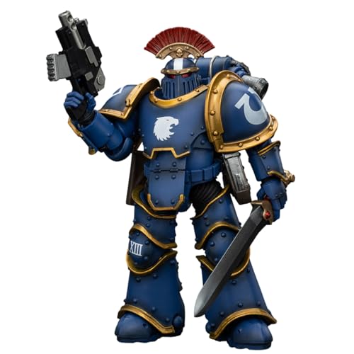 HiPlay JOYTOY Warhammer The Horus Heresy Series, Ultramarines Legion MKIII Tactical Squad Sergeant with Power Sword JT00102, 1/18 Scale Action Figure von HiPlay