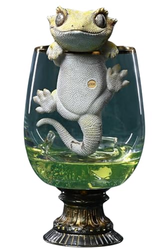 HiPlay JXK Collectible Dog Figure: Eyelash Gecko, Expertly Hand-Painted, Lifelike, Safe Resin, 1:1 Scale Miniature Animal Figurine JXK199E von HiPlay