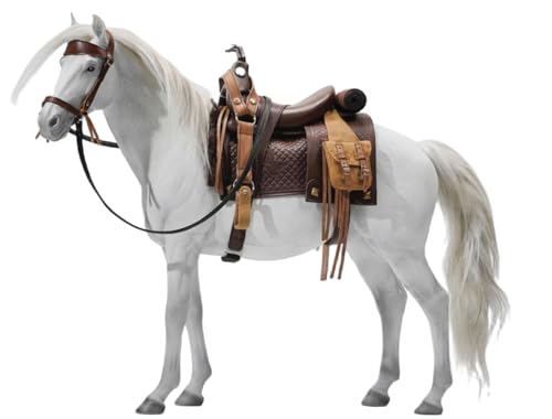 HiPlay JXK Collectible Horse Figure: Horse, Expertly Hand-Painted, Lifelike, Safe Resin, 1:6 Scale Miniature Animal Figurine JXK175 von HiPlay