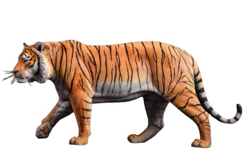 HiPlay JXK Collectible Tiger Figure: Bengal Tiger, Expertly Hand-Painted, Lifelike, Safe Resin, 1:6 Scale Miniature Animal Figurine JXK012A von HiPlay