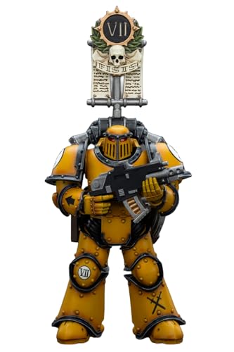 HiPlay JoyToy Warhammer 40k Collectible Figure: Imperial Fists Legion MkIII Tactical Squad Legionary with Legion Vexilla 1:18 Scale Action Figures JT9053 von HiPlay