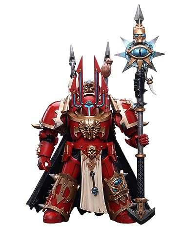 HiPlay JoyToy Warhammer 40K Chaos Space Marines Crimson Slaughter Sorcerer Lord in Terminator Armour 1:18 Scale Collectible Action Figure von HiPlay