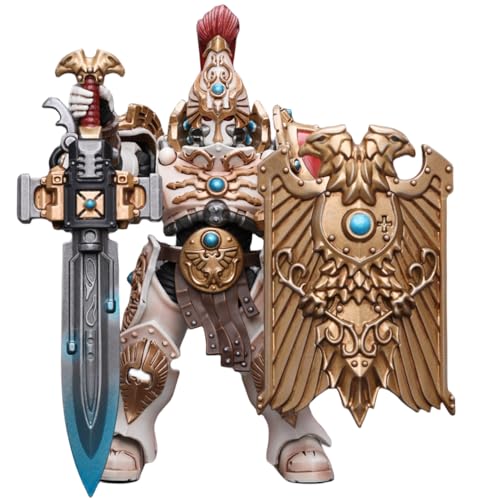 HiPlay JoyToy Warhammer 40k Collectible Figure: Adeptus Custodes Solar Watch Custodian Guard with Sentinel Blade and Praesidium Shield 1:18 Scale Action Figures JT9343 von HiPlay