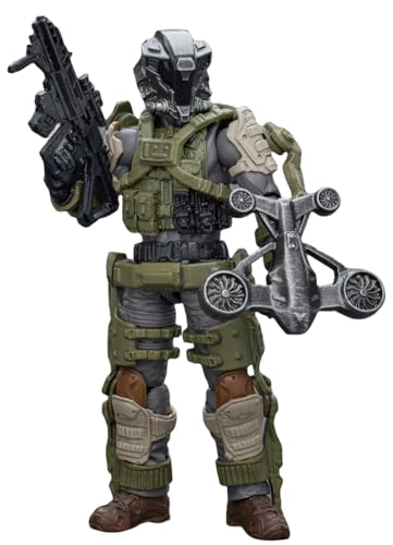 HiPlay JoyToy Warhammer 40k Collectible Figure: Army Builder Promotion Pack Figure 33 -Scout with Drone 1:18 Scale Action Figures JT1521 von HiPlay